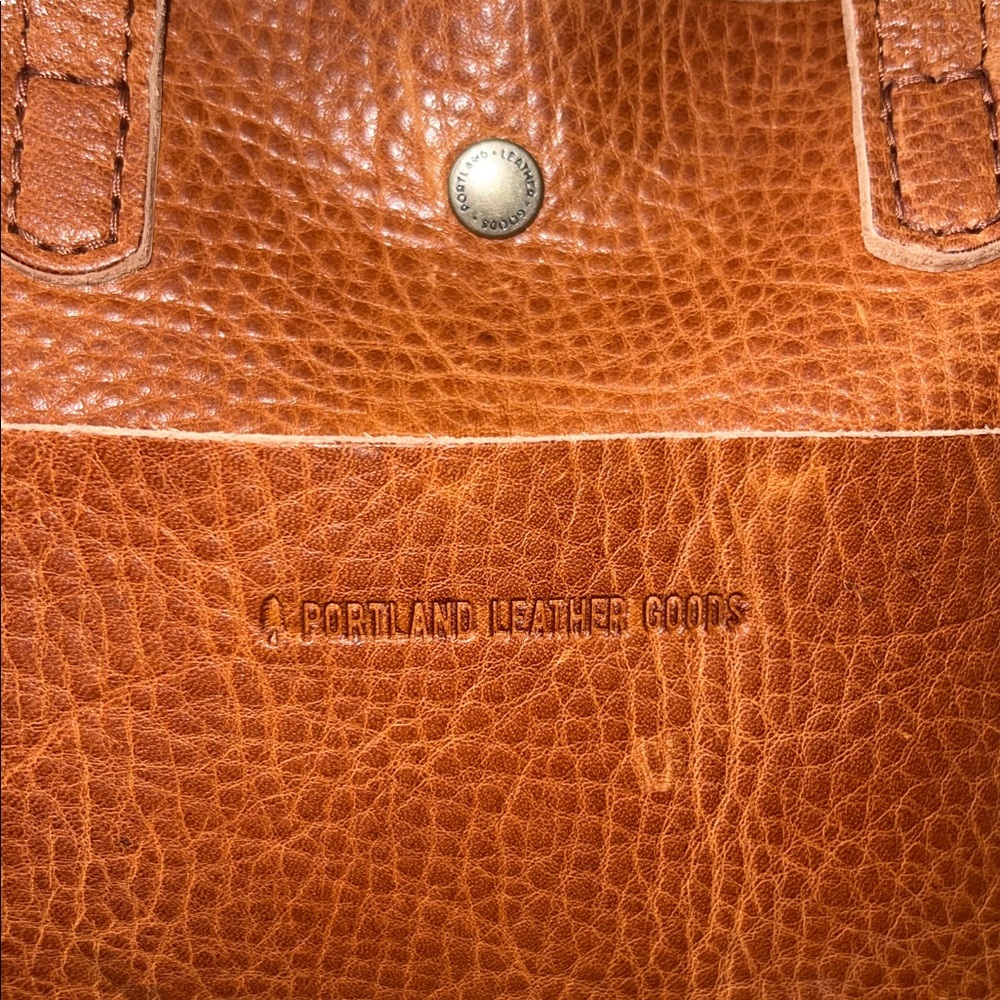 Portland Leather Goods Mini Crossbody Tote Handbag in Sedona Brown - Picture 3 of 8